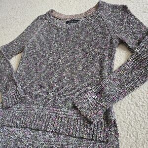 Rag & Bone Marled Gray Colorful Lory Melange Sweater Oversized XS